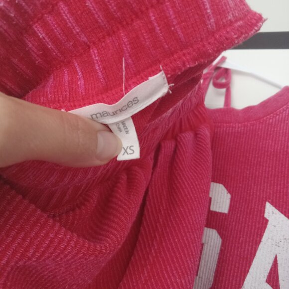 GREAT 2 years old Red Maurices USA Sweat Set - Picture 5 of 6